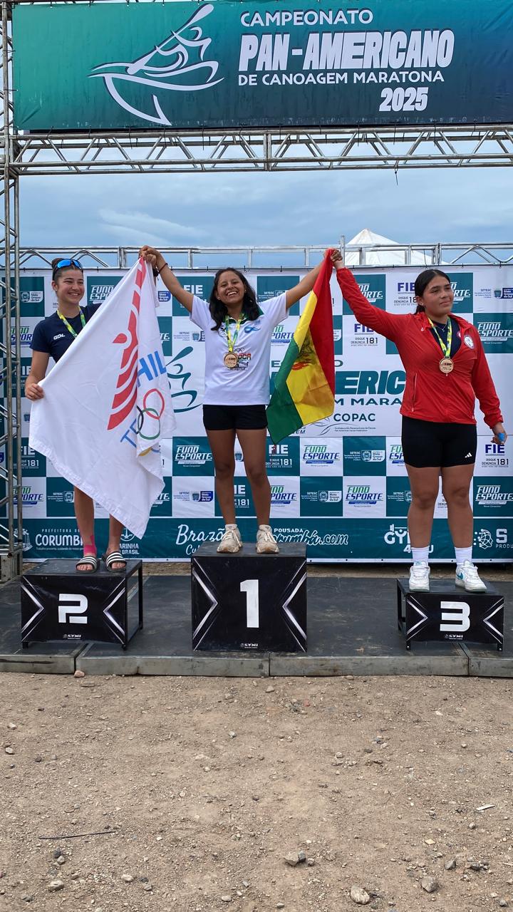 Bolivia en lo más alto del Campeonato  Panamericano de Canotaje 2025